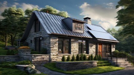 architecture roof cottage building