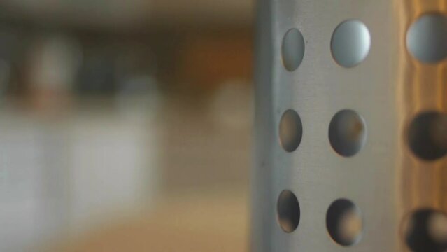 steel circle with holes