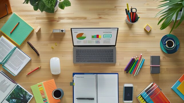 highlighters school flatlay