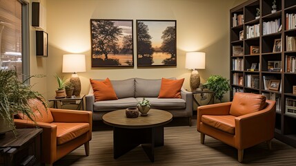 Fototapeta premium lighting office interior room