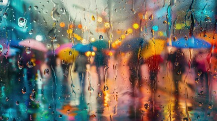 Obraz na płótnie Canvas waterproof rain umbrellas