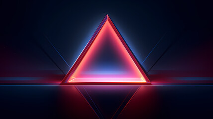 Colored glass triangular prism