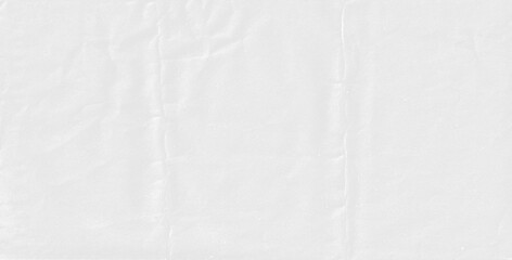 transparent white crumpled folding paper