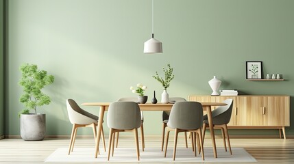 sustainable green interior room