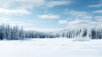 trees winter landscape background