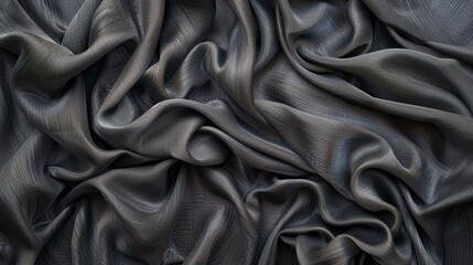 Gray silk fabric background
