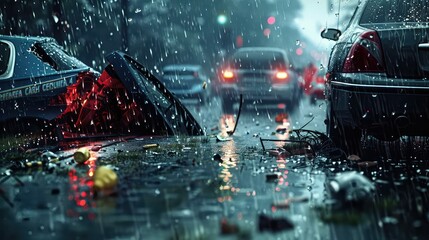 weather car crash rain