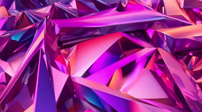 purple abstract gold crystal video background