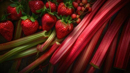 dessert strawberry rhubarb