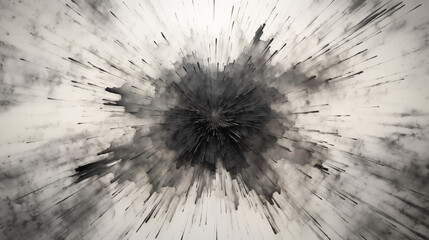 Mesmerizing Charcoal Explosion: An Artistic Display of Chaos and Beauty