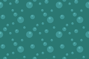 Bubbles and waves, water, underwater, air, bath, liquid. Seamless vector pattern for design and decoration