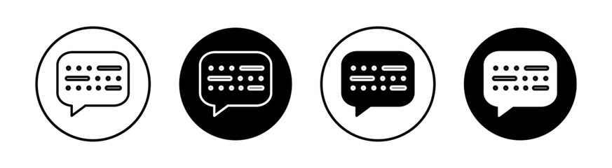Morse code flat line icon set. Morse code Thin line illustration vector © Krrish