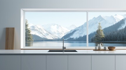 light window kitchen background