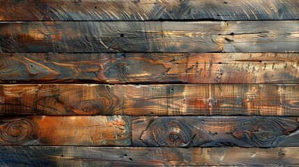 Naklejka premium old planks wooden background or wood grain brown texture
