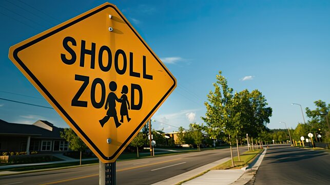 children school zone sign