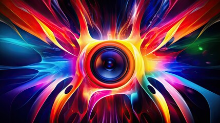 rhythmic abstract music background
