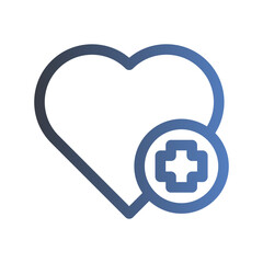 Obraz premium heart gradient icon