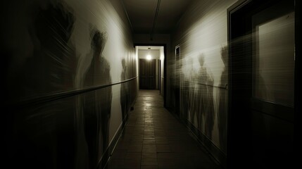 shadow corridor blurred room