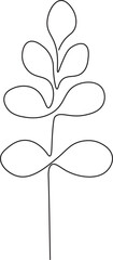 Flower Plant Outline