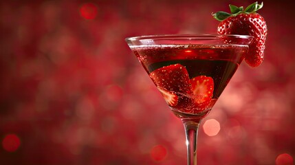 cocktail strawberry martini