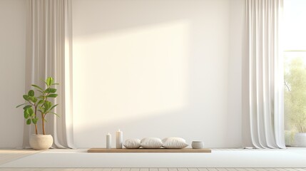 simplicity white zen background - obrazy, fototapety, plakaty