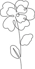 Flower Plant Outline