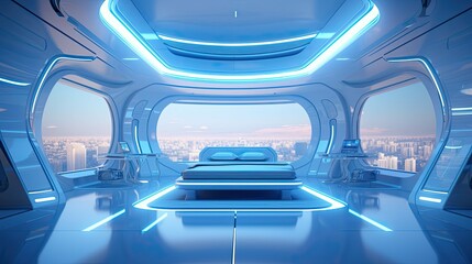 Fototapeta premium modern space interior room