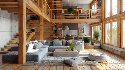Fototapeta na wymiar cozy house interior