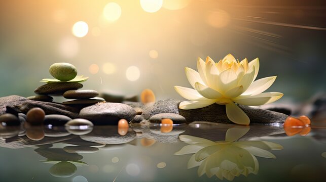 meditation rock zen background