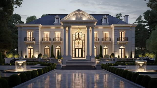 villa luxury house building