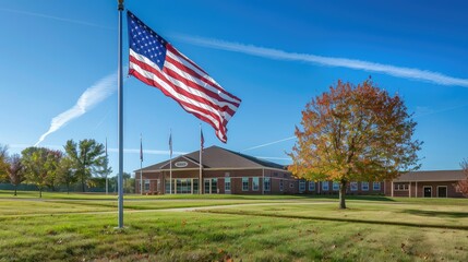 history american flag school