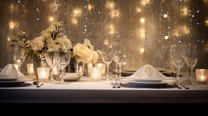 elegant party silver background