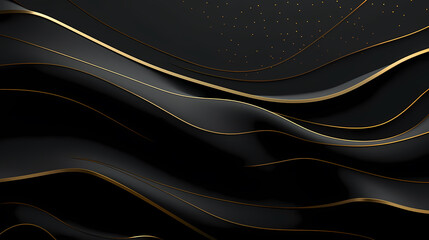 3D abstract background and curved lines - obrazy, fototapety, plakaty