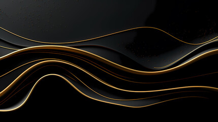 3D abstract background and curved lines
