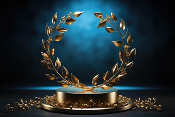 Celebrating success, podium award sign, symbolizing achievement, victory, and recognition in competitions, ceremonies, and events, a testament to excellence and accomplishment