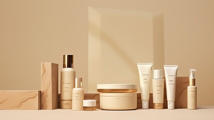 branding product biege background