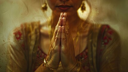 balance yoga hands together