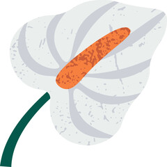 Tropical Flower Grunge Texture