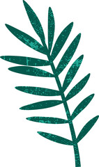 Tropical Leaf Branch Grunge Texture