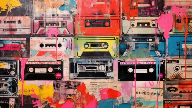 soul retro music background