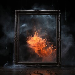 Obraz premium Fire frame