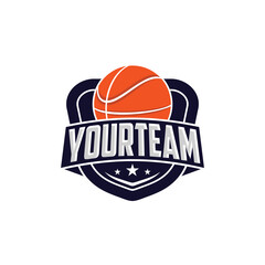 Basketball Club Sport Emblem Badge Logo design