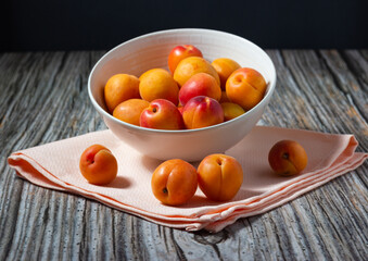 Ripe, sweet and succulent apricots
