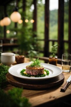 "AI-Generated 5-Star Michelin Molecular Gastronomy Food"
