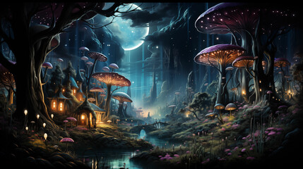 Fantastic magic forest
