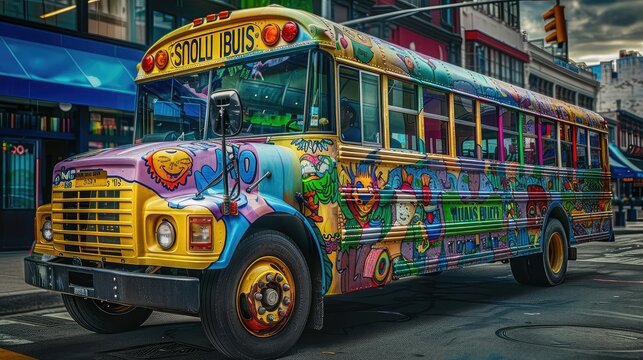 painting school bus art