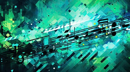 abstract geometric music background