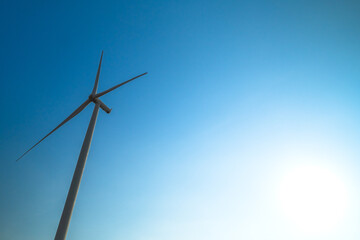 Wind turbine electrical of clean resource energy and environment sustainable.