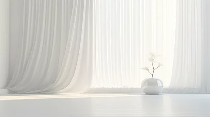Fotobehang peaceful white zen background © vectorwin
