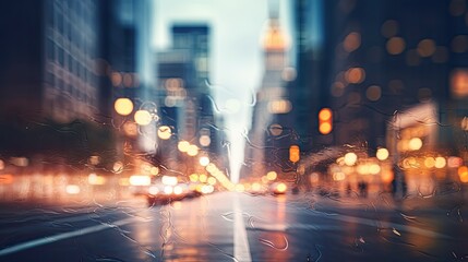 Fototapeta na wymiar motion blur city background